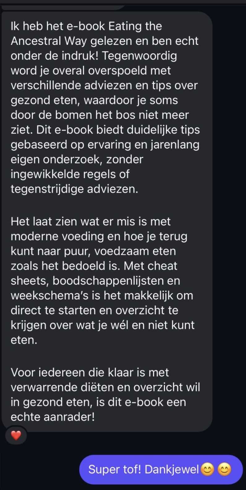Ervaring van een lezer